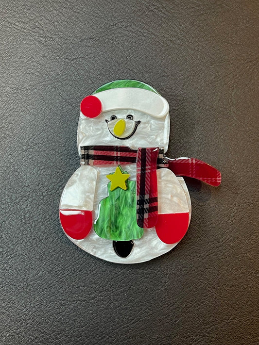Pregadeira Boneco de Neve Natal